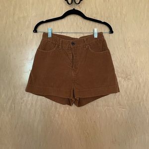 Tan/brown corduroy shorts